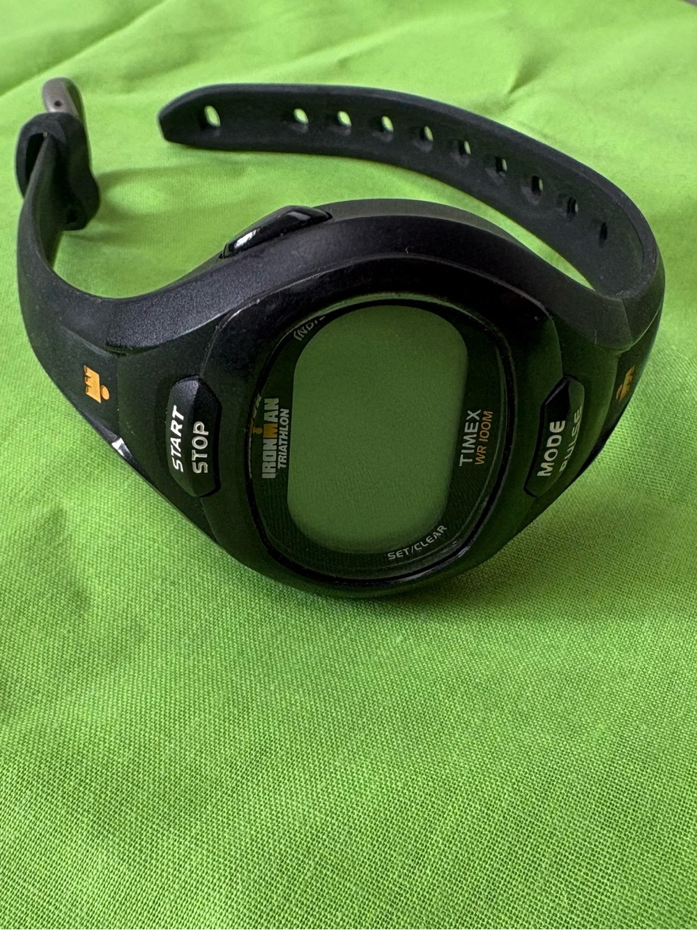 Timex Black Digital Ironman Triathlon Watch with Pulse Mode